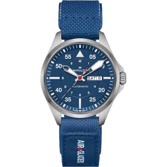 Hamilton Khaki Aviation Pilot Automatico Air Glaciers H64655941