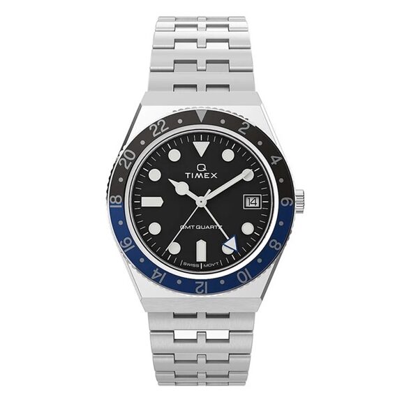 Timex Q Reissue GMT Batman 38mm TW2V38100