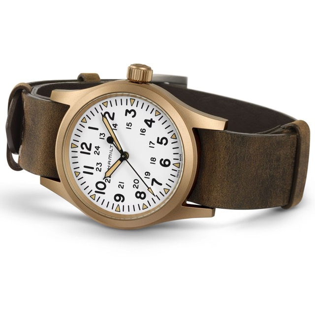 Hamilton Khaki Field White Bronze H69459510