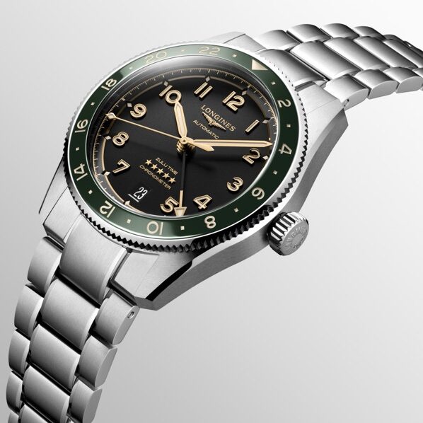 Longines Spirit Zulu Time Automático GMT Green Antracite 39mm L3.802.4.63.6