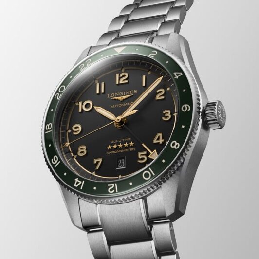 Longines Spirit Zulu Time Automático GMT Green Antracite 42mm L3.812.4.63.6