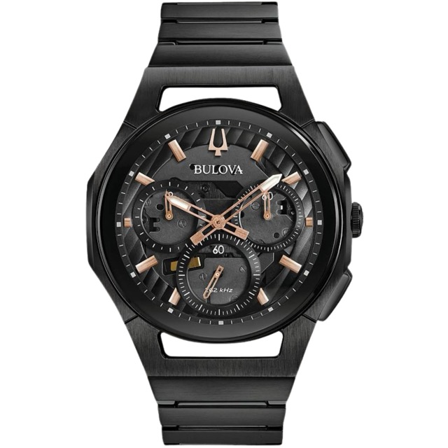 Bulova Precisionist CURV Chronograph Black Skeleton 98A207