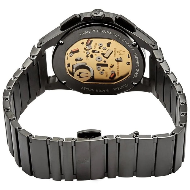 Bulova Precisionist CURV Chronograph Black Skeleton 98A207
