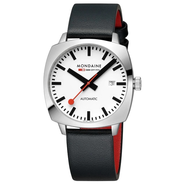 Mondaine Railway Cushion Automatico Swiss Made 39mm MSL.3961B.LBV