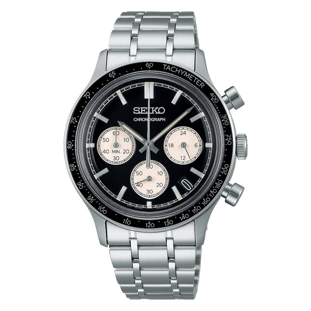 Seiko Essentials Chronograph Preto SSB479
