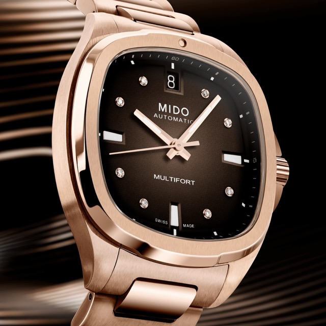 Mido Multifort Tv Big Date Rose Diamante Automatico 35mm M049.307.33.296.00