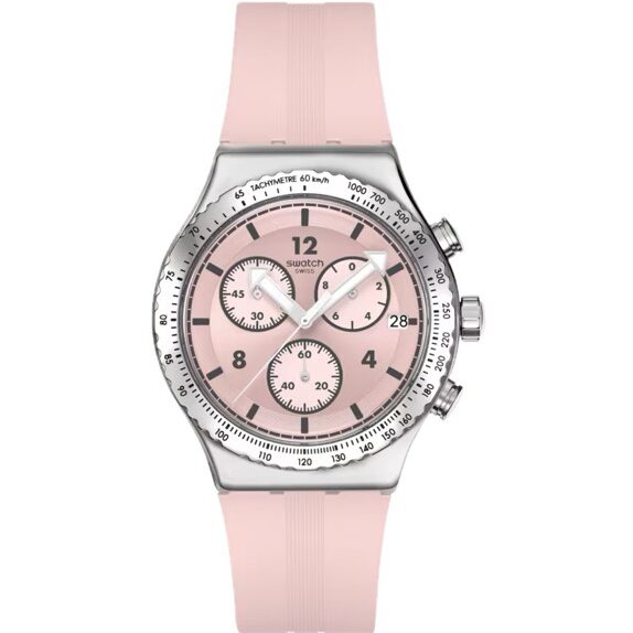 Swatch Chronograph Poppingly Pink YVS532