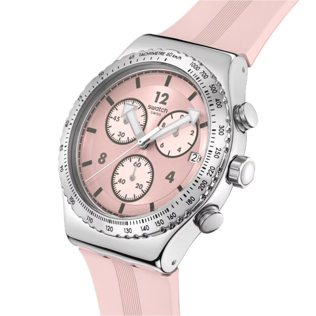 Swatch Chronograph Poppingly Pink YVS532