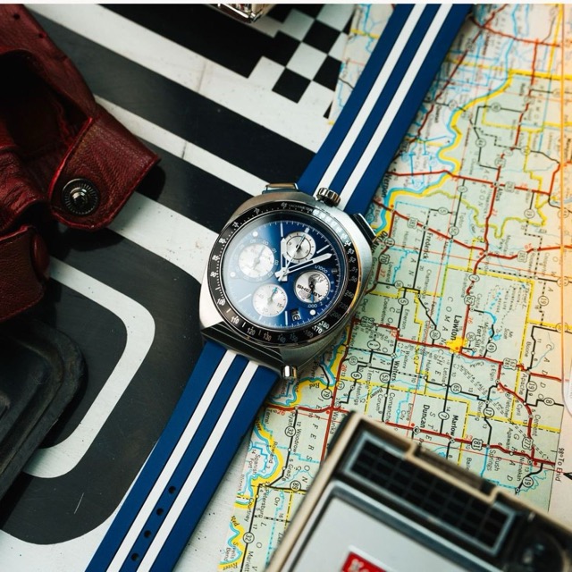 Bulova Precisionist Chronograph Racer Shelby Azul 98B452