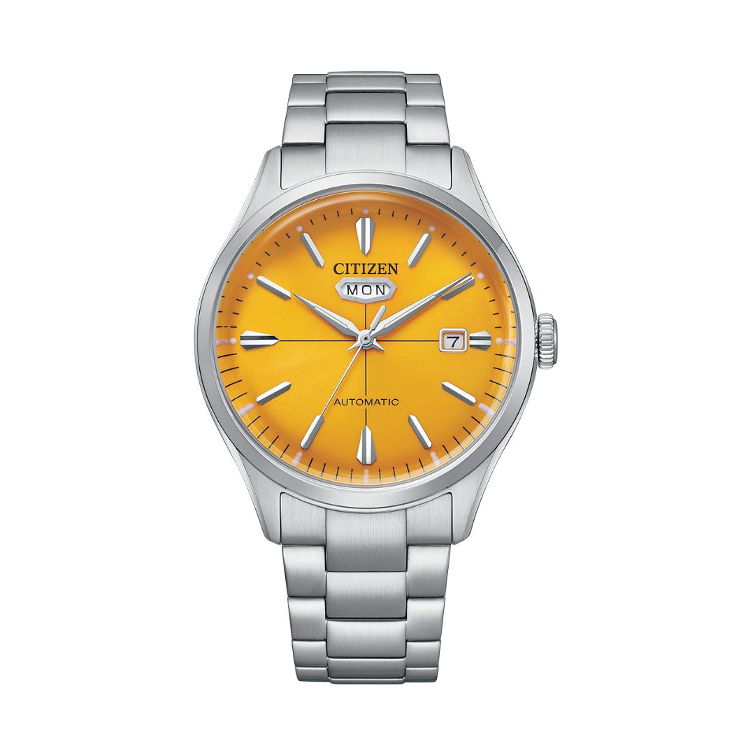 Citizen Record Day Date Amarelo Automático NH8391-51Z