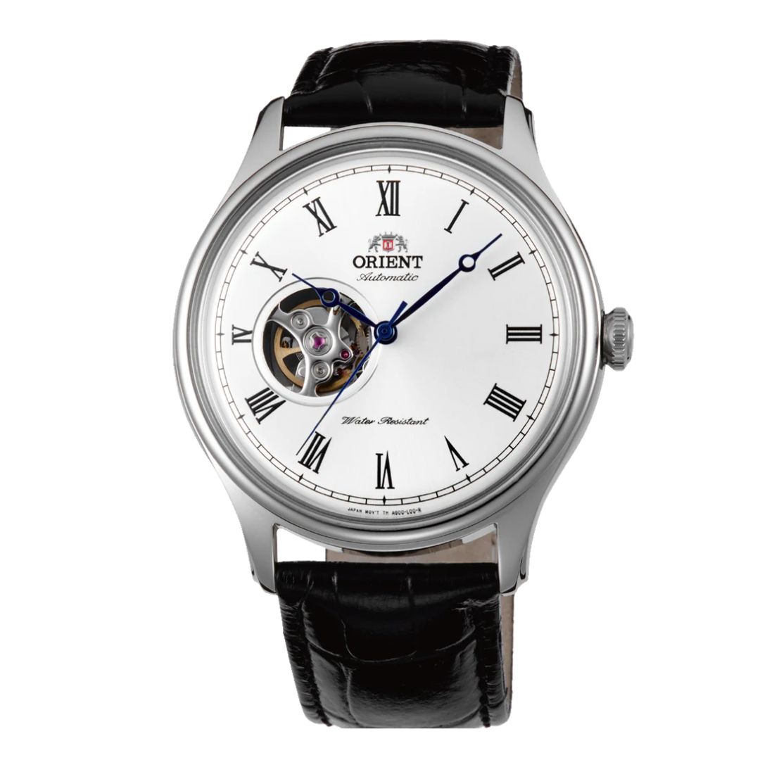 Orient Bambino Open Heart Prata 43mm FAG00003W0