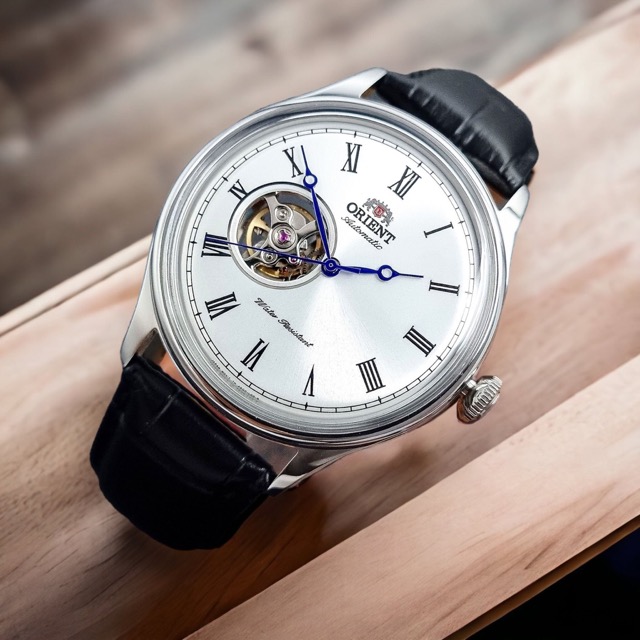 Orient Bambino Open Heart Prata 43mm FAG00003W0