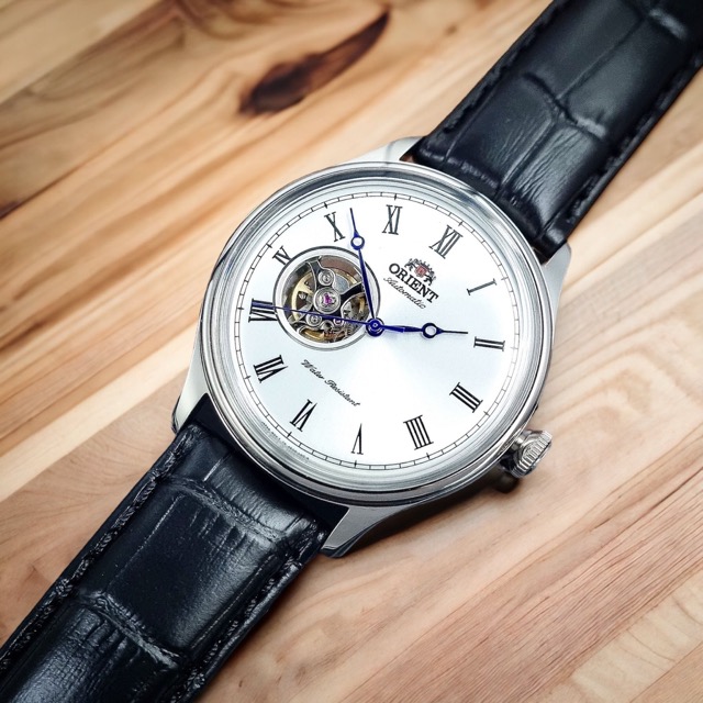 Orient Bambino Open Heart Prata 43mm FAG00003W0