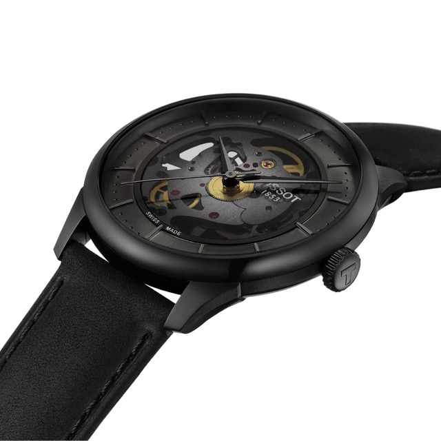 Tissot Chemin des Tourelles Skeleton Preto Automatico T139.836.36.441.00