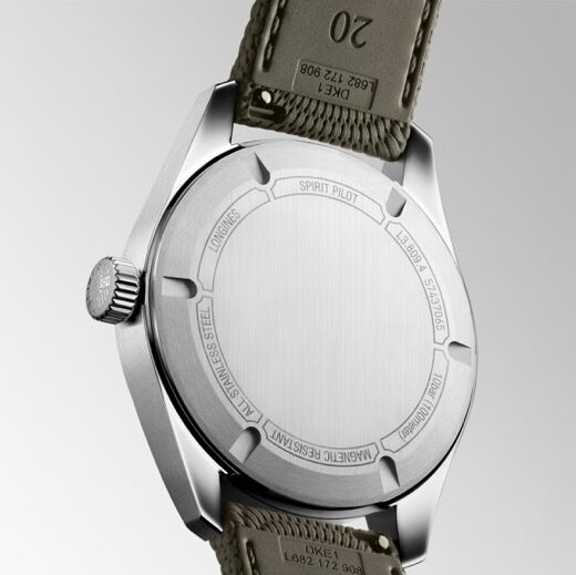 Longines Spirit Pilot Automático Canvas Preto 39mm L3.809.4.53.9