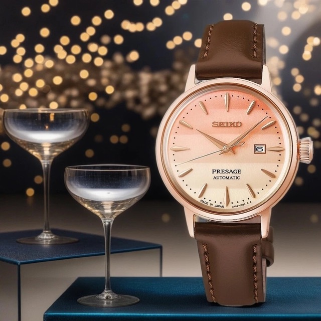 Seiko Presage Cocktail Pinky Twilight Feminino SRE014