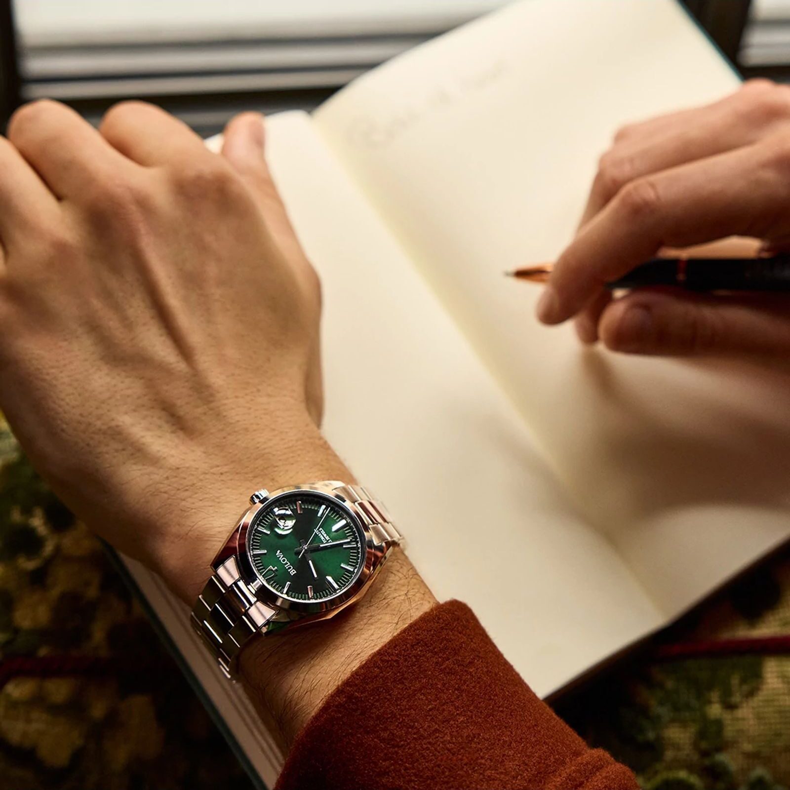 Bulova Surveyor Automatico Verde 96B429