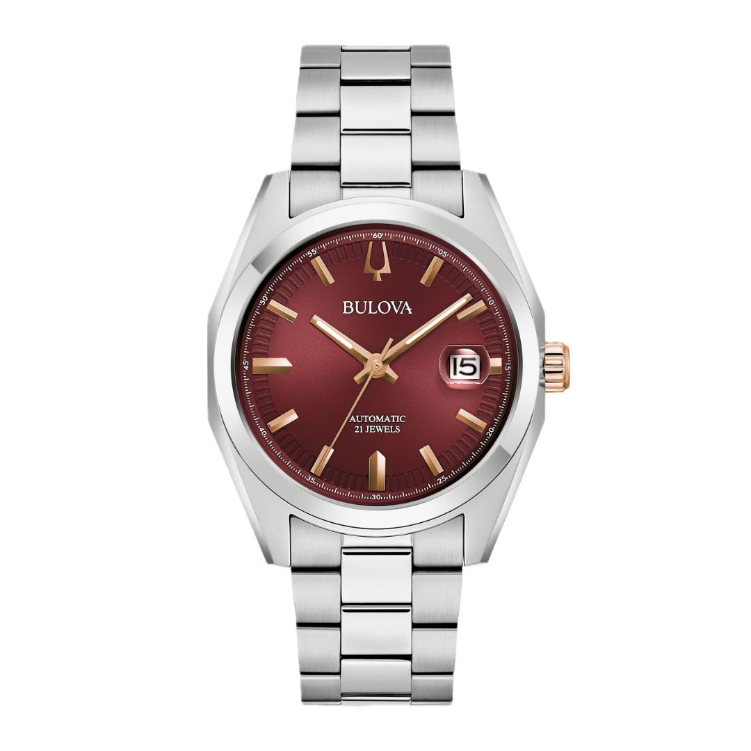Bulova Surveyor Automatico Burgundy 98B422
