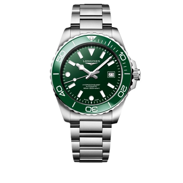 Longines HydroConquest Verde 42mm Ceramic L3.788.4.06.6