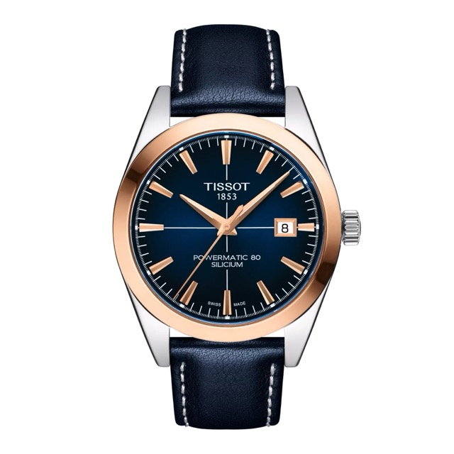 Tissot Gentleman Powermatic 80 Automatic Azul Ouro 18k T927.407.46.041.00