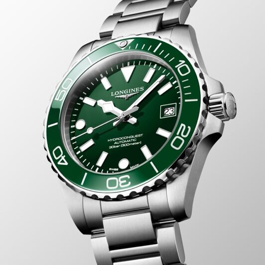 Longines HydroConquest Verde 39mm Ceramic L3.779.4.06.6