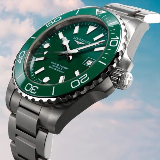 Longines HydroConquest Verde 42mm Ceramic L3.788.4.06.6