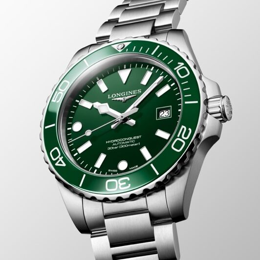 Longines HydroConquest Verde 42mm Ceramic L3.788.4.06.6
