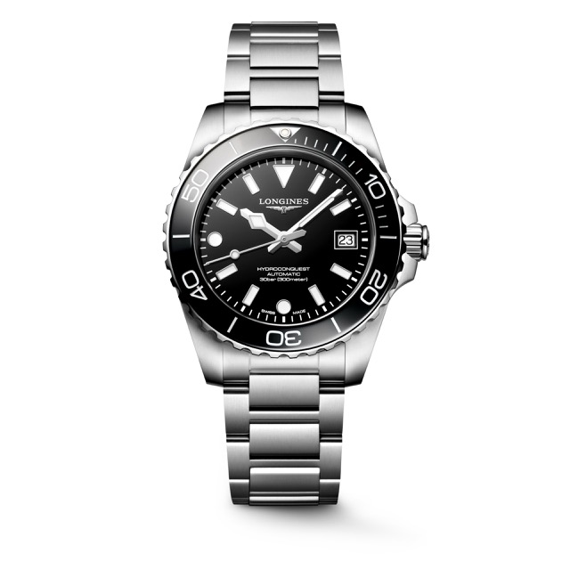 Longines HydroConquest Preto 39mm Ceramic L3.779.4.56.6