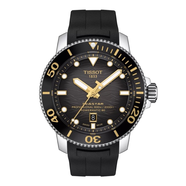 Tissot Seastar 2000 Professional Automatico 46mm Dourado T120.607.17.441.01