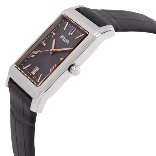 Bulova Sultton Classic Rectangle Marrom 96B443