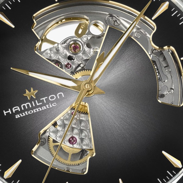 Hamilton Jazzmaster Open Heart Automatico 40mm Preto H32675181