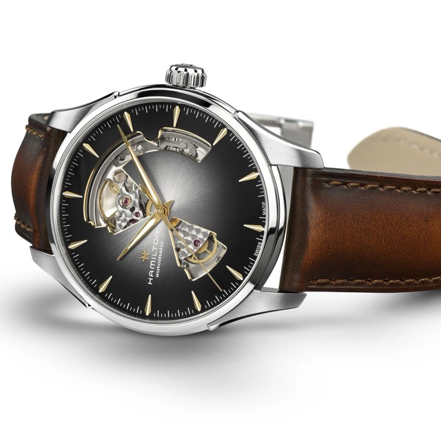 Hamilton Jazzmaster Open Heart Automatico 40mm Preto H32675581