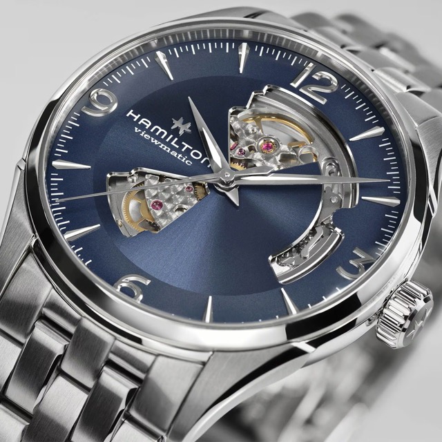 Hamilton Jazzmaster Open Heart Automatico 42mm Azul H32705141
