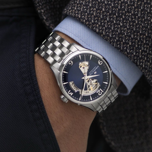 Hamilton Jazzmaster Open Heart Automatico 42mm Azul H32705141