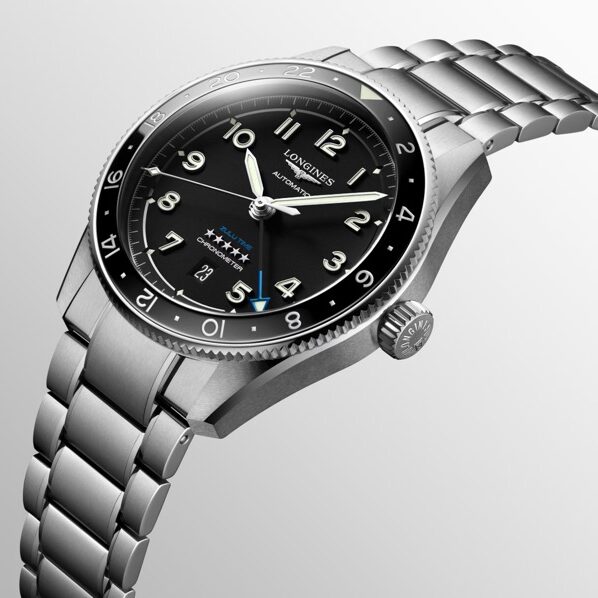 Longines Spirit Zulu Time Automático GMT Preto 42mm L3.812.4.53.6