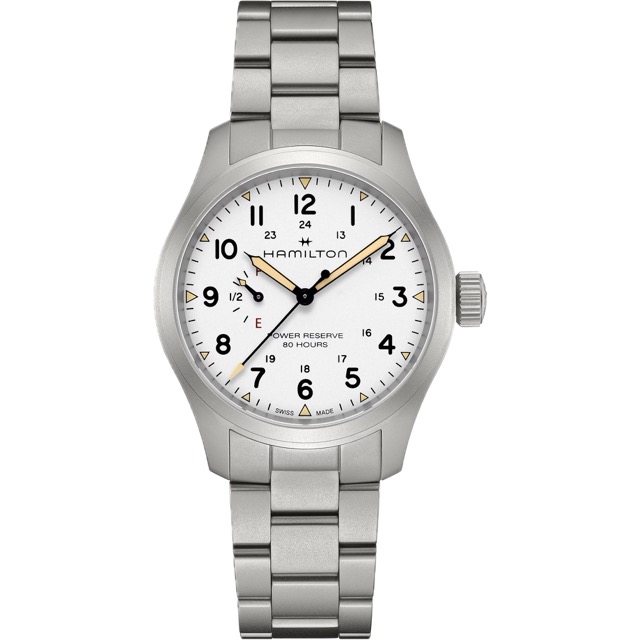 Hamilton Khaki Field Mecanico Power Reserve Branco 40mm H69509110