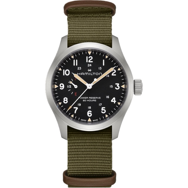 Hamilton Khaki Field Mecanico Power Reserve Preto 40mm H69509930