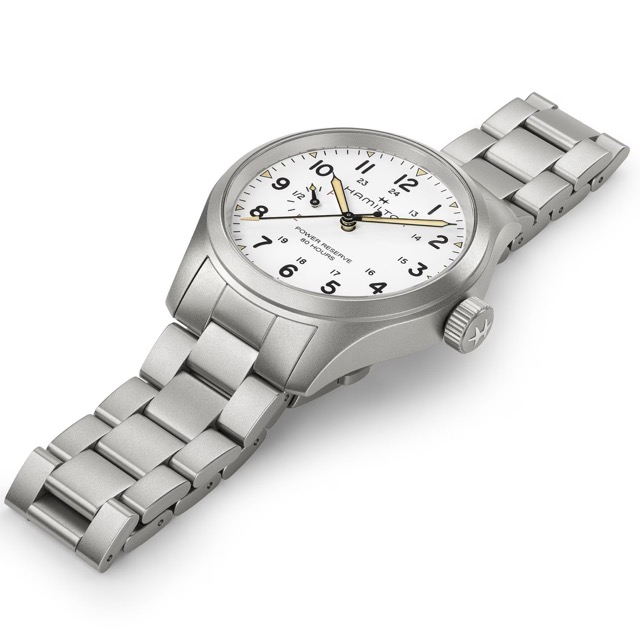 Hamilton Khaki Field Mecanico Power Reserve Branco 40mm H69509110