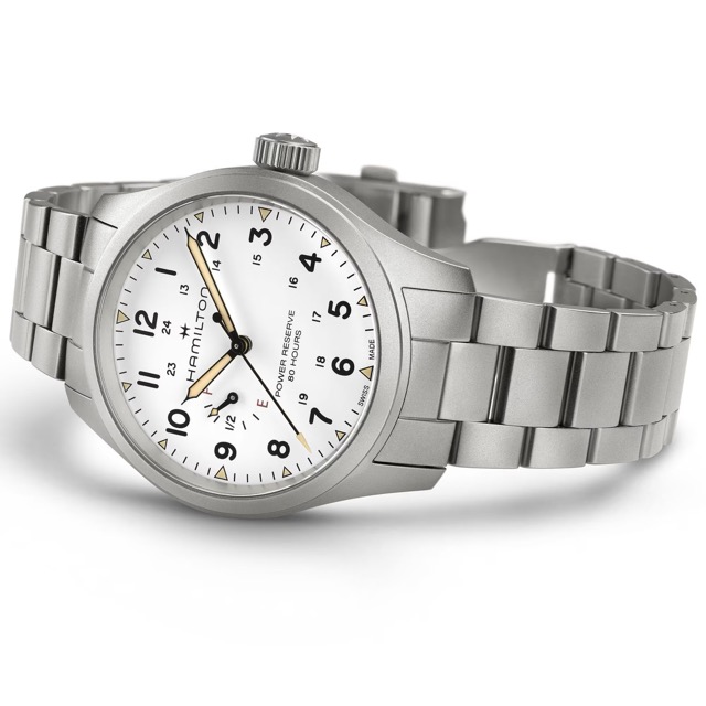 Hamilton Khaki Field Mecanico Power Reserve Branco 40mm H69509110