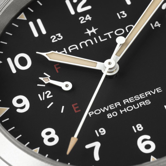 Hamilton Khaki Field Mecanico Power Reserve Preto 40mm H69509130