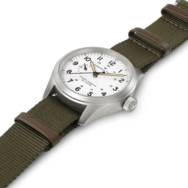 Hamilton Khaki Field Mecanico Power Reserve Branco 40mm H69509910