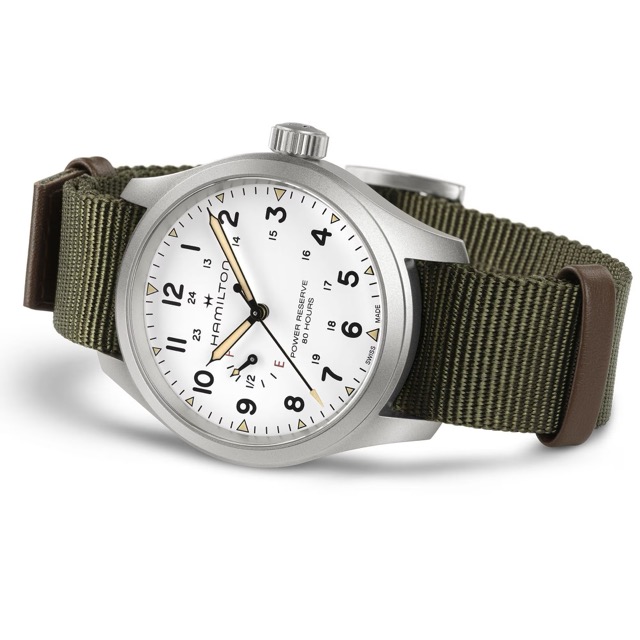 Hamilton Khaki Field Mecanico Power Reserve Branco 40mm H69509910