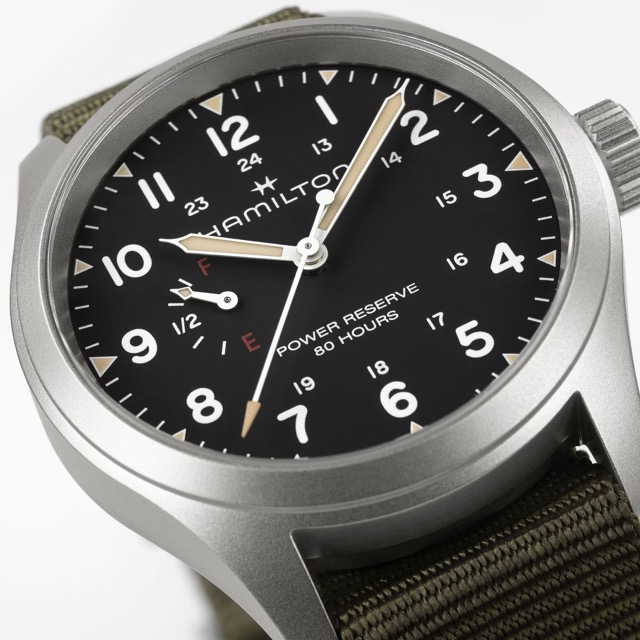 Hamilton Khaki Field Mecanico Power Reserve Preto 40mm H69509930