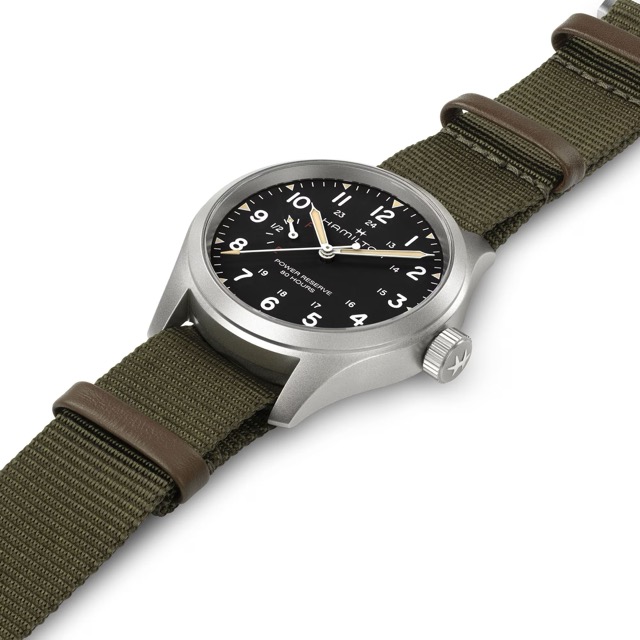 Hamilton Khaki Field Mecanico Power Reserve Preto 40mm H69509930