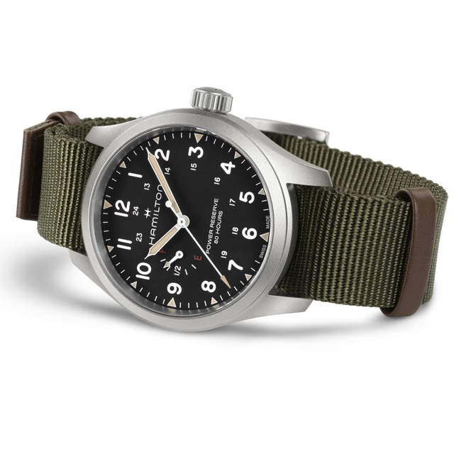 Hamilton Khaki Field Mecanico Power Reserve Preto 40mm H69509930