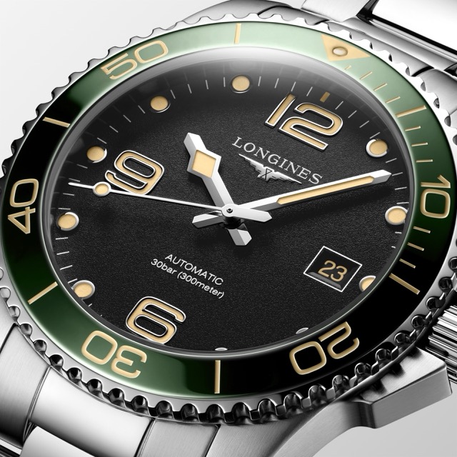 Longines HydroConquest Verde 41mm Ceramic L3.781.4.05.6