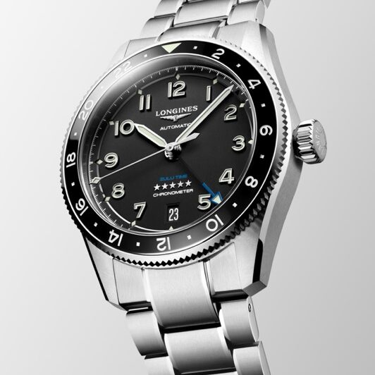 Longines Spirit Zulu Time Automático GMT Preto 39mm L3.802.4.53.6