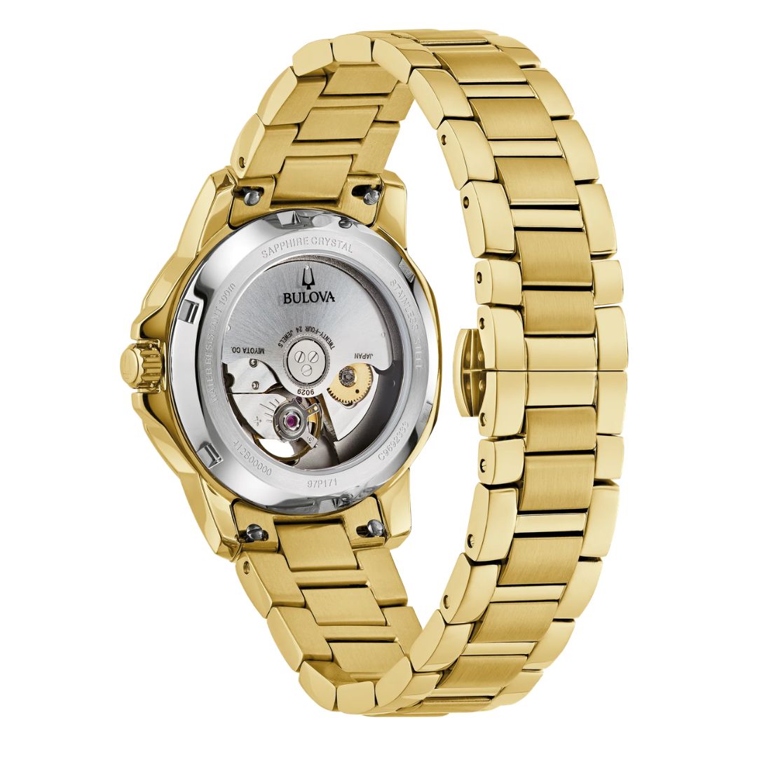 Bulova Marine Star Perola Feminino Automatico 97P171