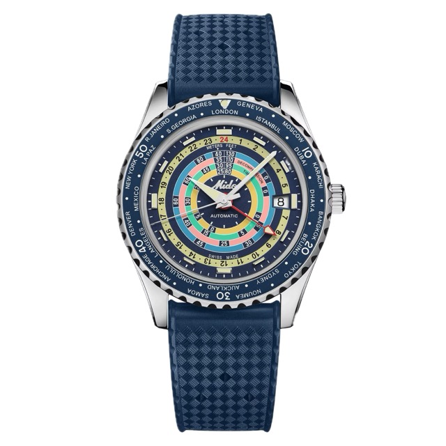 Mido Ocean Star Decompression Worldtimer Azul M026.829.17.041.00
