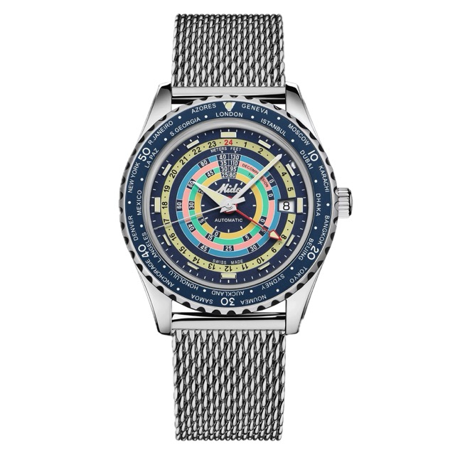 Mido Ocean Star Decompression Worldtimer Azul M026.829.17.041.00